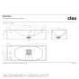 CLOU HAMMOCK-LAVE-MAINS en Cristalplant® et Aluite blanc-CL_03.13270