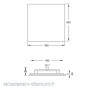 STEINBERG-CIEL DE PLUIE 500x500mm "TROPIC RAIN"-3905501