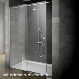 TEUCO-Paroi de douche à porte coulissante ENDLESS 130x200cm-DBG6