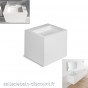 COSMIC-Meuble lavabo-vasque moulée en "bathstone" avec siphon 600x500x520mm-719050531