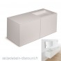 COSMIC-Meuble lavabo 100x50x52cm-vasque moulée en "bathstone" avec siphon-719050533