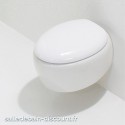 GSG-Cuvette WC suspendue TOUCH en céramique blanc brillant-TOWCSO000
