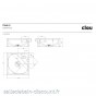 CLOU FLUSH 5 PLUS-LAVE-MAINS d'angle en céramique blanche-CL_03.03050